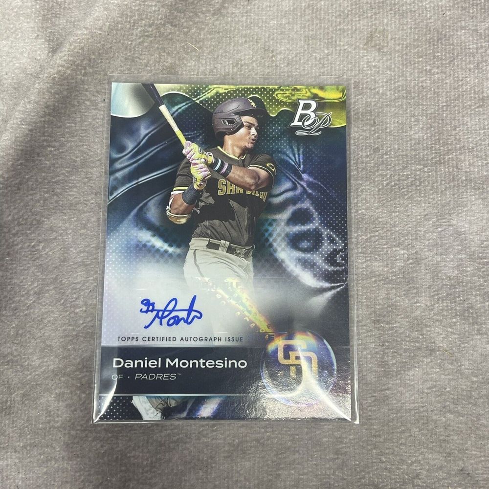 2023 Bowman Platinum Daniel Montesino Auto TOP-16 Top Prospect Padres
